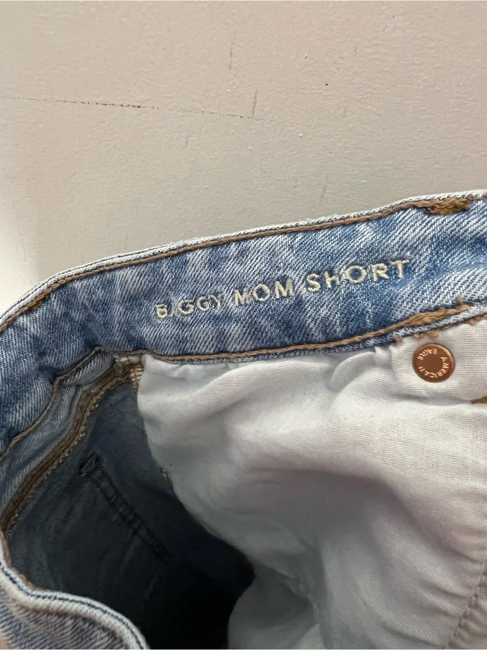 American Eagle Outfitters Light Blue baggy mom short size 12